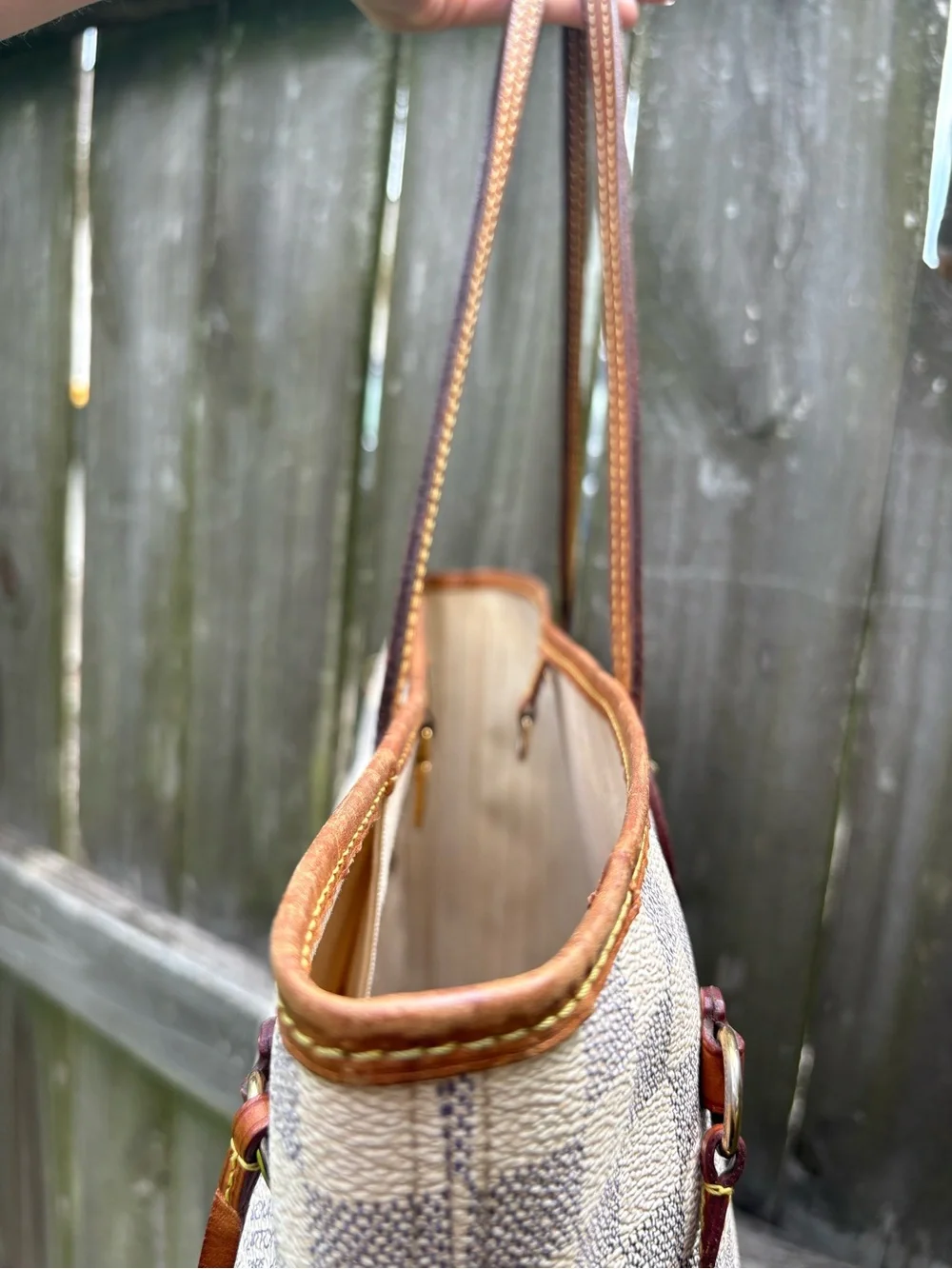 Louis Vuitton mm Azur Neverfull